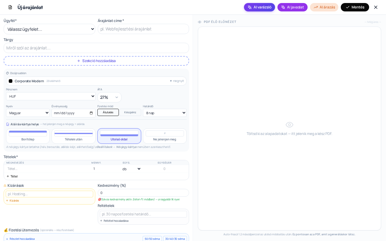 Acountix proposal creation